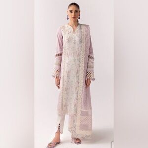 Qalamkar Brand New Lilac 3 piece